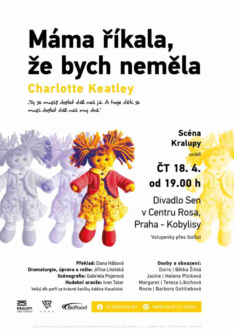 Scéna Kralupy: Charlotte Keatley – Máma říkala, že bych neměla